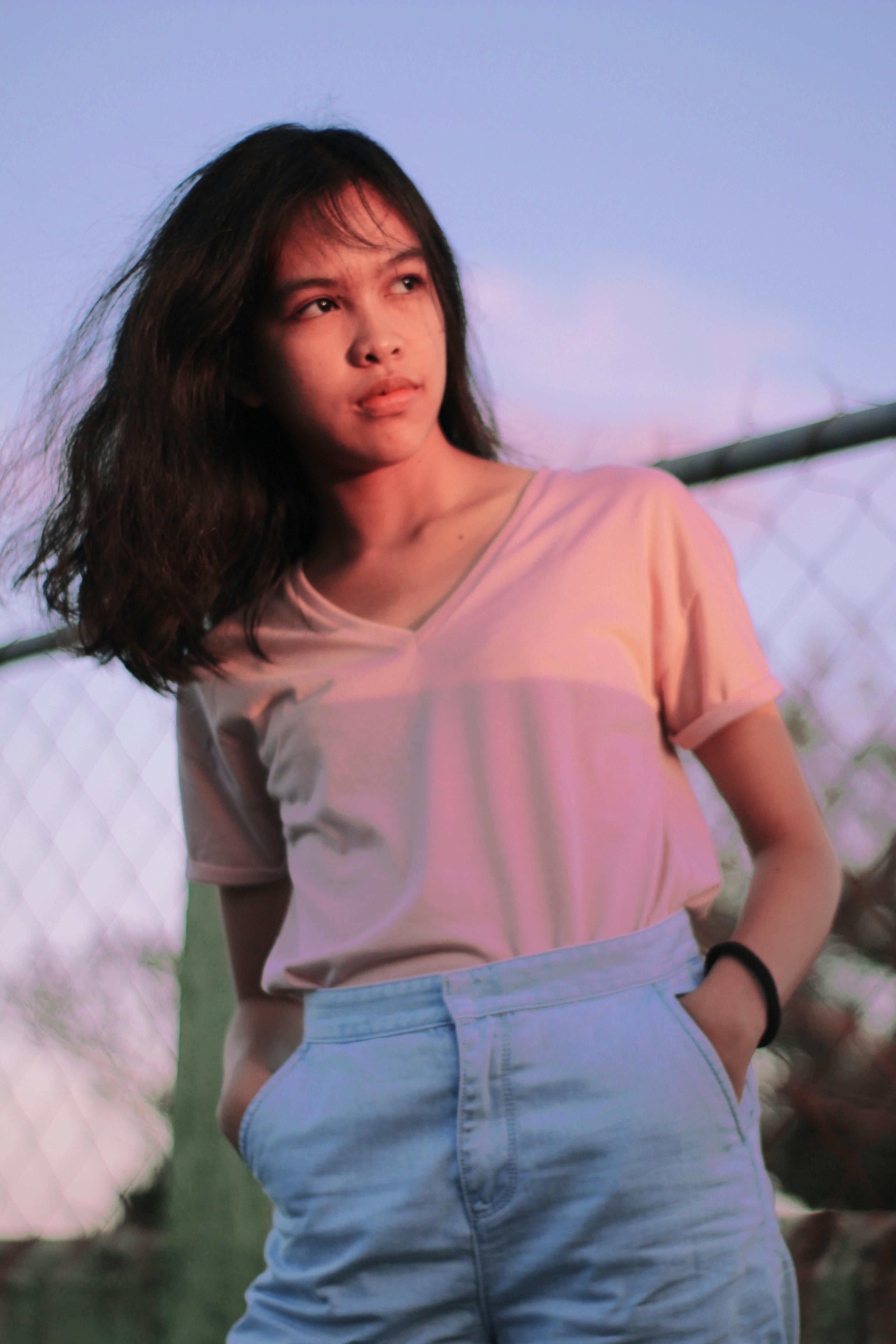 Erkek Bisiklet Yaka Baskılı Tişört 